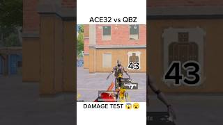 ACE32 vs QBZ DAMAGE TEST 😱😮 shorts bgmi pubgmobile gaming [upl. by Ellerrad624]