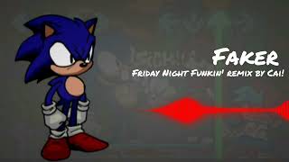 Faker From FNF vs SONICEXE V2 Remix [upl. by Ahsilahk]