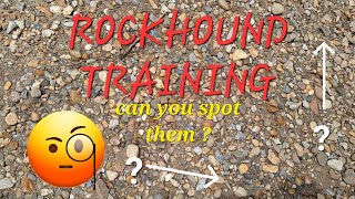 rockhounding Training beginner  test your eyes finding gems agates nature exploring [upl. by Anitac]