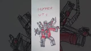 Roblox toilet tower defense hyper uts drawing toilettowerdefence skibiditoilet roblox titans [upl. by Eidorb]