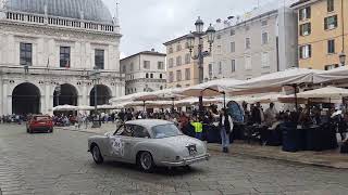 start of the Mille Miglia in Brescia 2024 [upl. by Hnahym170]