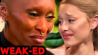 The Very WORST of Ariana Grande and Cynthia Erivo Crying in Cringe Wicked Interviews [upl. by Drofnats]