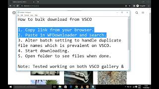 VSCO bulk downloader that works on image galleries and collections [upl. by Yeldah762]