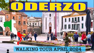 Italy ODERZO Walking Tour 20 April 2024 4K 60fps [upl. by Standley]