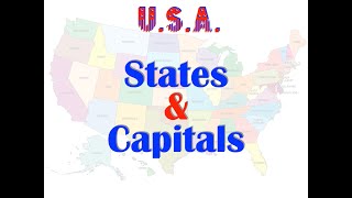 50 States amp Capitals in alphabetical Order [upl. by Evadne]