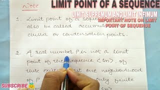 LIMIT POINT OF A SEQUENCE  LIMIT POINT OF A SEQUENCE IN HINDI 🔥 [upl. by Karna]