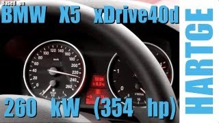 BMW X5 xDrive40d E70 Test Drive with HARTGE Engine Upgrade 80  200 kmh [upl. by Amikan512]