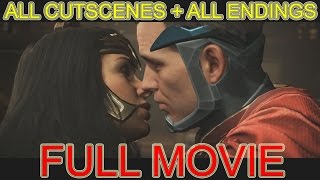 Injustice 2 all cutscenes JUSTICE LEAGUE FULL MOVIE 2017  ALL Endings Walkthrough Part 1 PS4 PRO [upl. by Barram496]