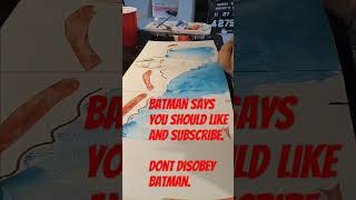 Cutting paper for a BATMAN collage Nice scissor noises for your asmr [upl. by Quita]