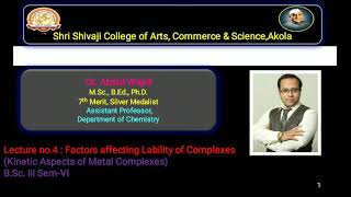 Factors affecting Lability of Complexes [upl. by Yxor]