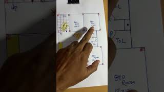 3bhk floor plan homedesign home homeplanideas houseplan [upl. by Wolf]