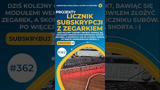 Licznik Subskrypcji YouTube oraz Zegarek z Datą arduino shorts diy clock esp8266 S362 [upl. by Macdonald]