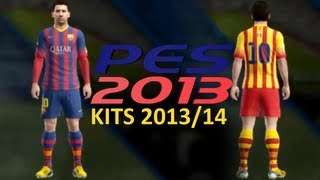 PES 2013 • New kits FC Barcelona 20132014 • HD • Download Link [upl. by Winnie]