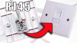 How to Wire Up Ethernet Wall Jacks Cat5e  Cat6  Cat7 keystone jack wiring tutorial [upl. by Ruel963]