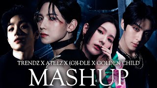 ATEEZ x GIDLE x GOLDEN CHILD x TRENDZ  HALAZIA  HWAA  BURN IT  VAGABOND MASHUP [upl. by Basile]