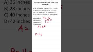 ASVABPiCAT Arithmetic Reasoning Practice Test Q Perimeter and Area acetheasvab with grammarhero [upl. by Redna316]