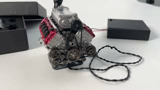 MAD RC 3D Printed Functional Supercharged V8 Engine Assembly Internal Combustion Engine  EngineDIY [upl. by Barker320]