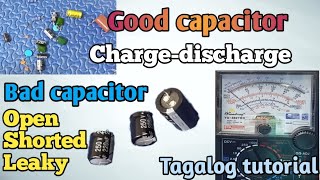 HOW TO TEST CAPACITOR USING ANALOG MULTITESTERTAGALOG TUTORIAL [upl. by Niuqauj]