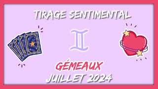 ❤️ GÉMEAUX  JUILLET 2024  🥰 Tout va sarranger Une bonne nouvelle arrive 💌 ✨ [upl. by Medea162]