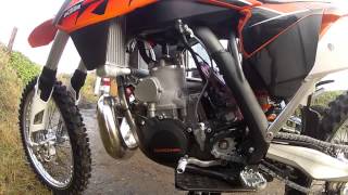 KTM 250 SX 2014 first start up [upl. by Noitna]