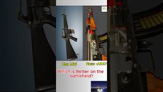 USA M16 vs Russ AK 47 AK47vsM16 AK47 M16 AK47Review M16Review [upl. by Ayaladnot]