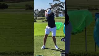 Bryson Dechambeau Face On Slow Motion Driver Swing [upl. by Nonnairb]