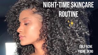 Nighttime Skincare Routine  Laurscurls 🌙 [upl. by Treva]