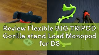 Review Flexible BIG TRIPOD Gorilla stand Load Monopod for DSLR CAMERA AND mobile phone Mini Travel [upl. by Nemrac]