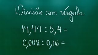 💥DIVISÃO COM VÍRGULA  DIVISÃO COM NÚMEROS DECIMAIS  Professora Angela Matemática [upl. by Nimrak]