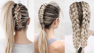 7 Cool and Pretty Braids  Hairstyle Tutorial DIY [upl. by Nonac]