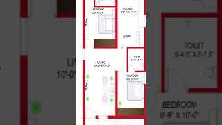 21 x 407quot SMALL HOUSE DESIGN21 x 407quot GHAR KA NAKSHA 851 SQFT HOUSE PLANWEST FACE PLAN [upl. by Virgil]