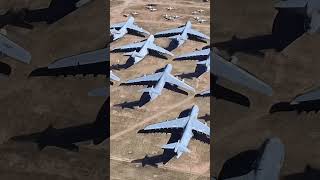 graveyard airzona  mojave airplane graveyard  america airzona plane shorts coca [upl. by Edrock]