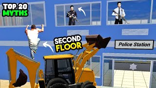 😱 Police Station Second Floor Secret in Indian Bikes Driving 3D  Top 20 New Update Mega Myths 20 [upl. by Ycak]