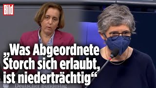 Eklat im Bundestag AfDPolitikerin beleidigt TransAbgeordnete Tessa Ganserer [upl. by Brooks]