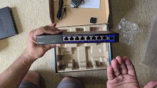 Unboxing TRENDnet 9Port Unmanaged 25G Switch with 10G SFPPort [upl. by Akinot84]