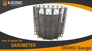 How To Build a GASOMETER for a Model Railway OO or HO N SCENIC [upl. by Kessia457]