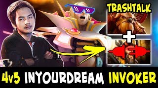 4v5 InYourDream Invoker with TOXIC trashtalk in team — EZ for TOP1 [upl. by Bock]