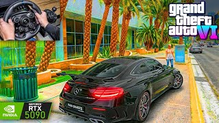 Miami City 🏙️ GTA 6 in 8K • Photorealistic Graphics And Mercedes Benz Modified  RTX 5090 Gameplay [upl. by Ardnaiek]