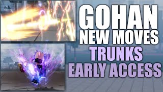 GOHAN NEW MOVES  TRUNKS EARLY ACCESS Z BATTLEGROUNDS [upl. by Tamma]