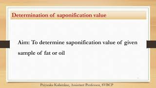 Determination of Saponification value [upl. by Anrak]