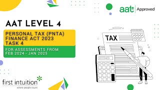 AAT Q2022 Level 4 Personal Tax FA2023 PNTA  Task 4  First Intuition [upl. by Garett]