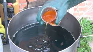 Waste oil distillate fuel  ethoxide cleaning odor removing shortened video HD quality [upl. by Ecinehs]