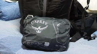 Osprey Airporter Review  How To Protect Backpack When Checked As Luggage While Travelling [upl. by Ahsetal32]