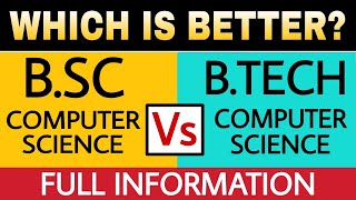 BSC Computer Science Vs BTECH Computer Science full Comparison in Hindi  Computer Science Career [upl. by Niltyak]