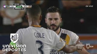 Polémico gol de Romain Alessandrini sentenció el 22 entre LA Galaxy y Houston Dynamo  MLS [upl. by Brackely]