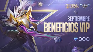 Beneficios VIP de Septiembre  Alpha quotCentinela Estelarquot  Mobile Legends Bang Bang [upl. by Mahgem]