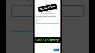 email recover without verification code Gmail Recovery 😱 [upl. by Daveen732]