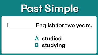 Past Simple  Grammar test [upl. by Wincer]