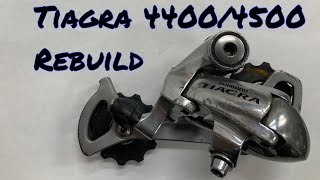 How To Rebuild a Shimano Tiagra 44004500 Derailleur [upl. by Raimes]