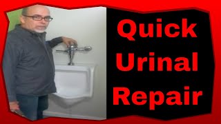 Commercial Plumbing Toilet Repairs How To Repair A Flushometer Urinal [upl. by Rakso]